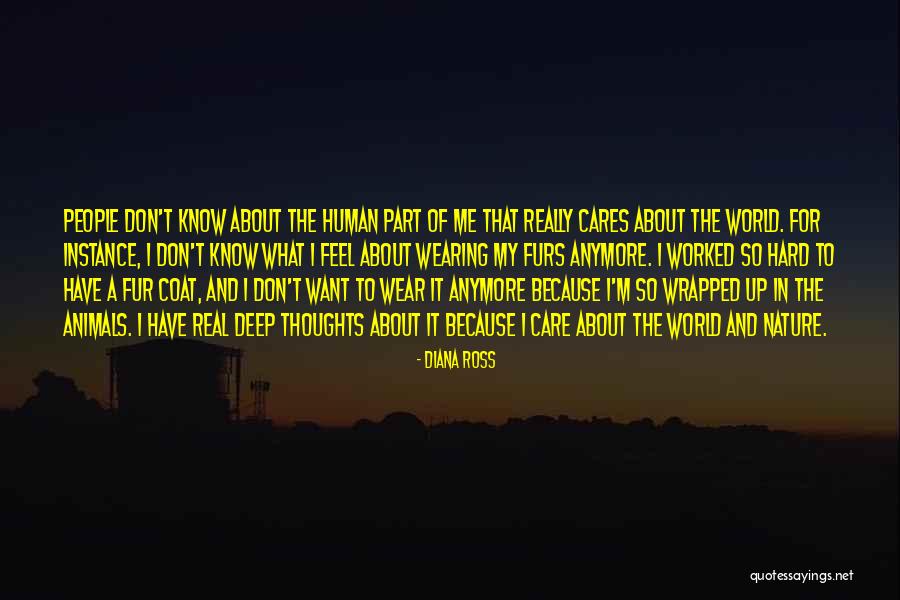 Don't Care About World Quotes By Diana Ross