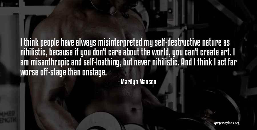 Don't Care About World Quotes By Marilyn Manson Don't Care About World Quotes By Marilyn Manson