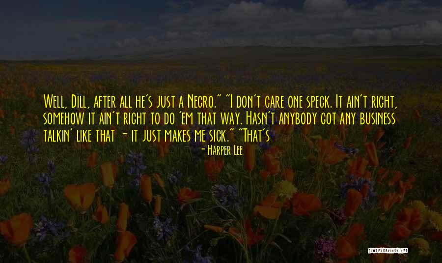 Don't Care Anybody Quotes By Harper Lee