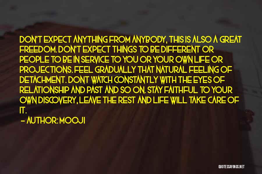 Don't Care Anybody Quotes By Mooji