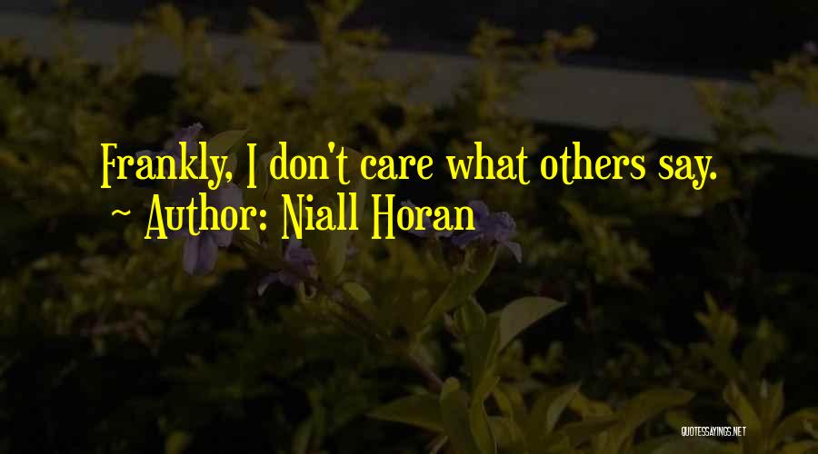 Dont Care Quotes By Niall Horan