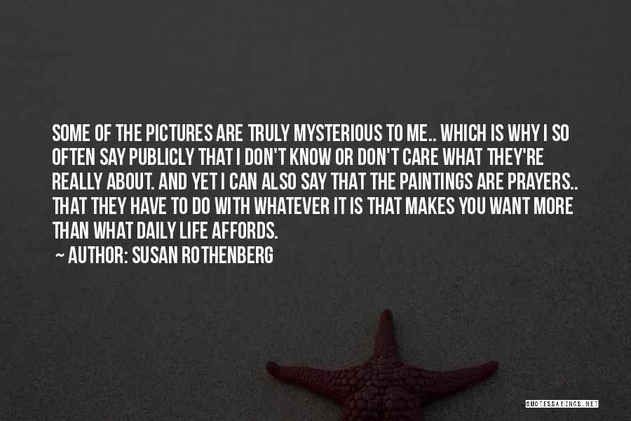 Don't Care What Others Say Quotes By Susan Rothenberg