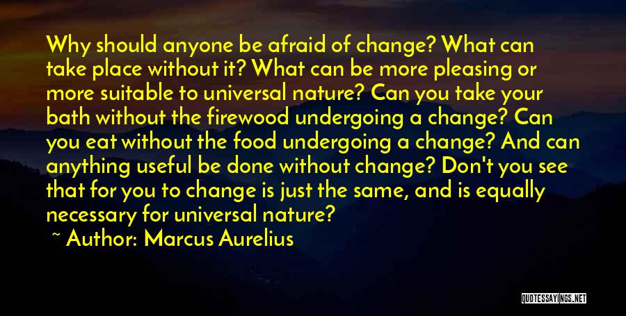 Don't Change Anyone Quotes By Marcus Aurelius