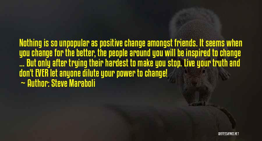 Don't Change Anyone Quotes By Steve Maraboli