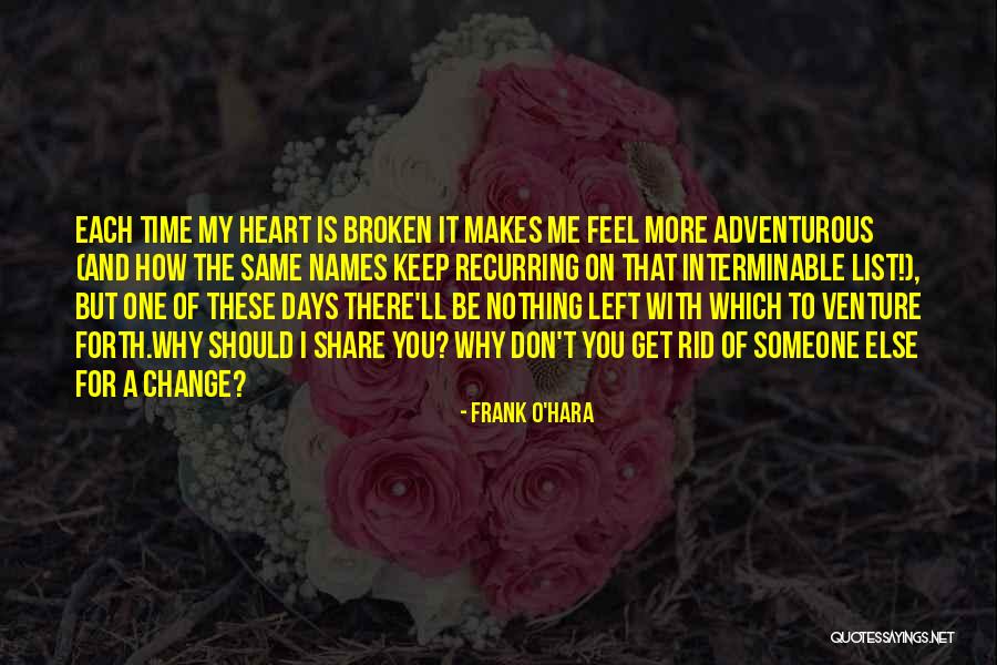 Don't Change For Someone Quotes By Frank O'Hara Don't Change For Someone Quotes By Frank O'Hara