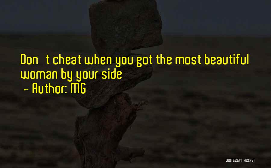 Don't Cheat Quotes By MG