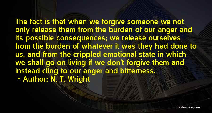 Don't Cling Quotes By N. T. Wright