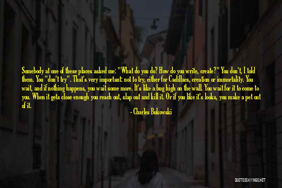 Don't Come Close To Me Quotes By Charles Bukowski