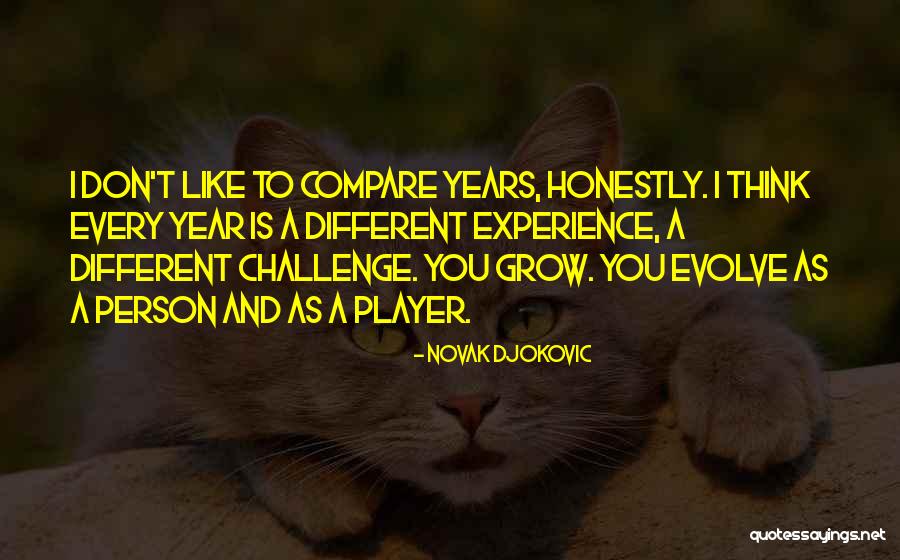 Don't Compare Yourself To Me Ever Quotes By Novak Djokovic