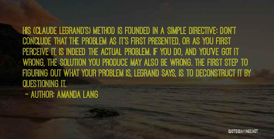 Don't Conclude Quotes By Amanda Lang