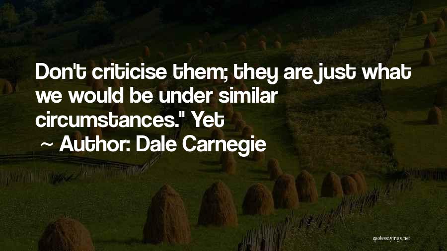 Don't Criticise Others Quotes By Dale Carnegie