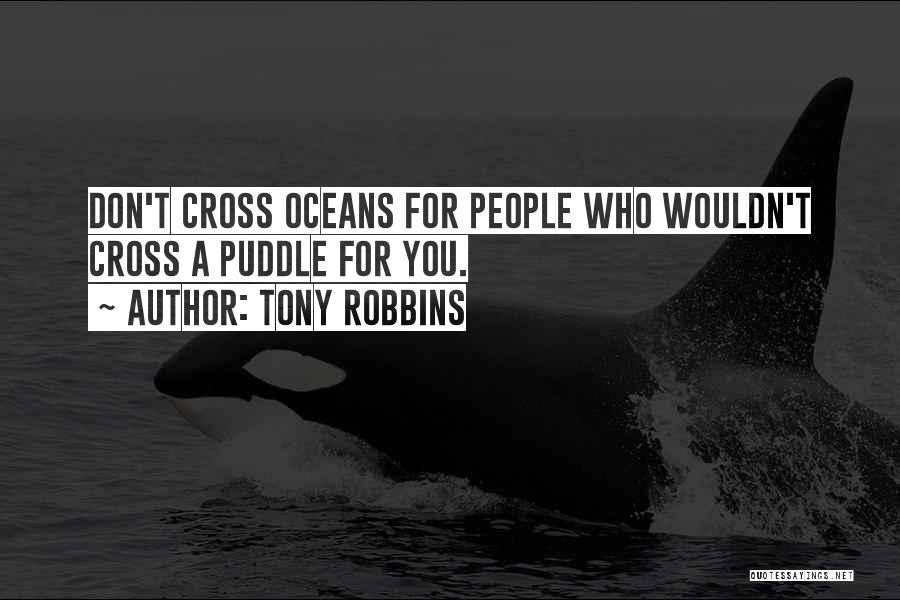 Don't Cross Oceans Quotes By Tony Robbins