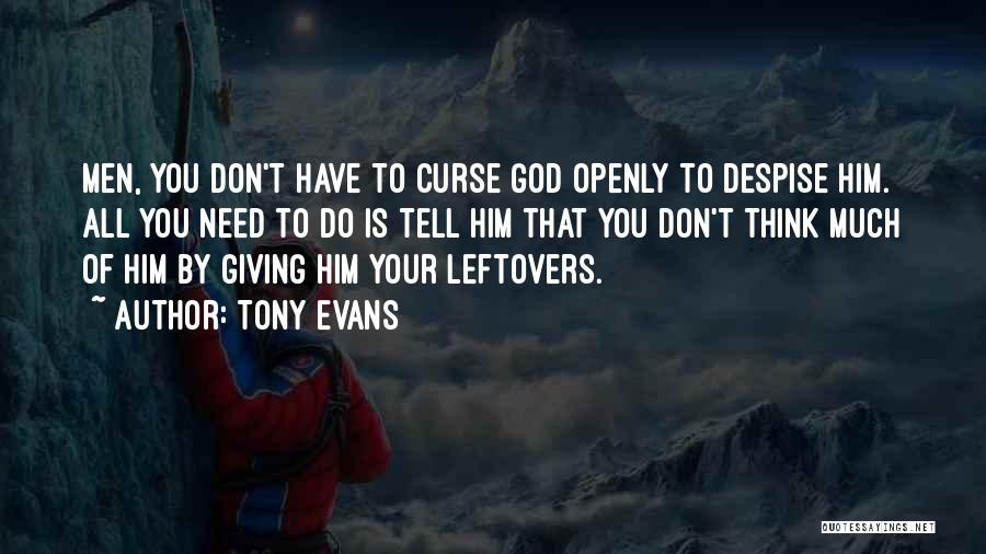 Don't Curse Quotes By Tony Evans