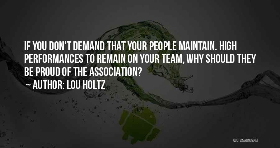 Don't Demand Quotes By Lou Holtz