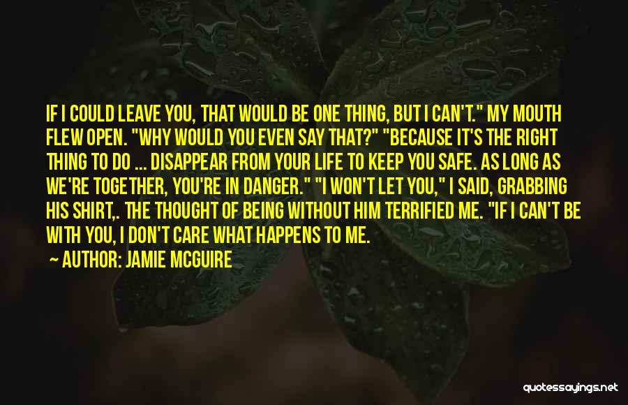 Don't Disappear Quotes By Jamie McGuire