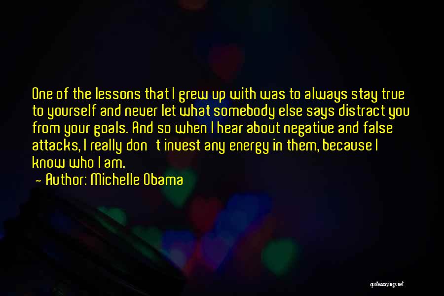 Don't Distract Me Quotes By Michelle Obama