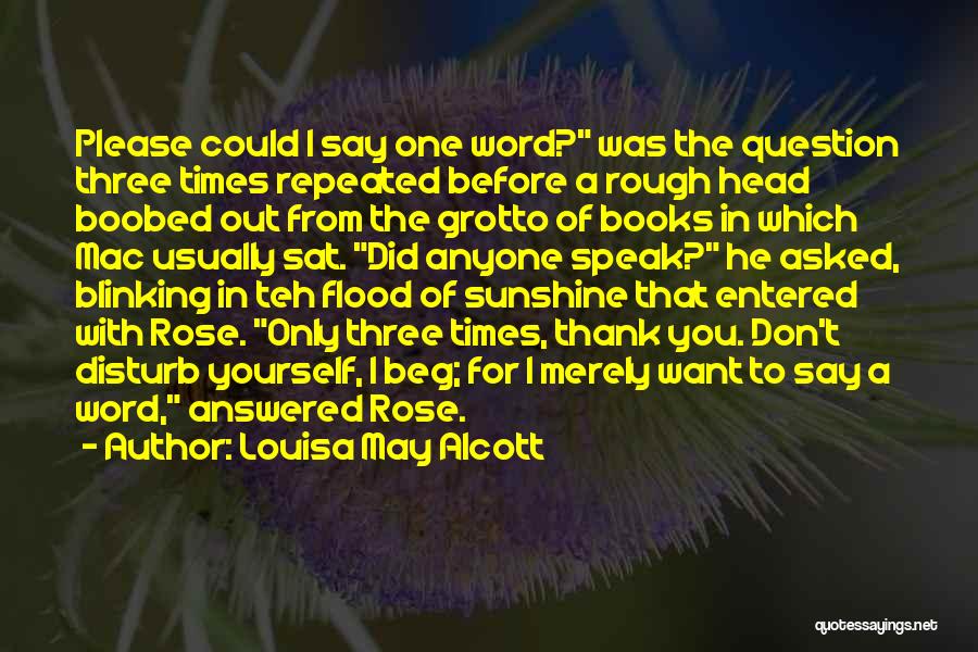 Don't Disturb Someone Quotes By Louisa May Alcott