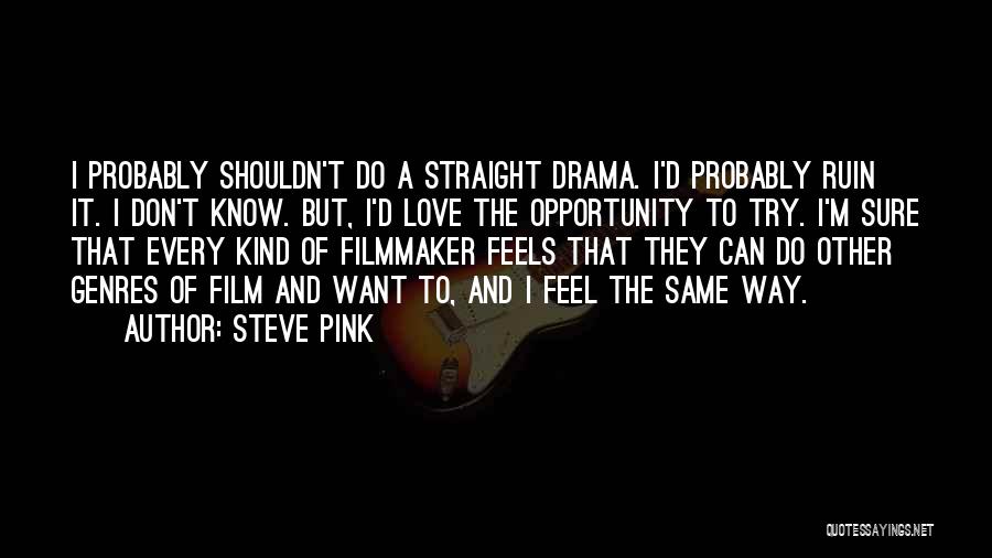 Don't Do Drama Quotes By Steve Pink