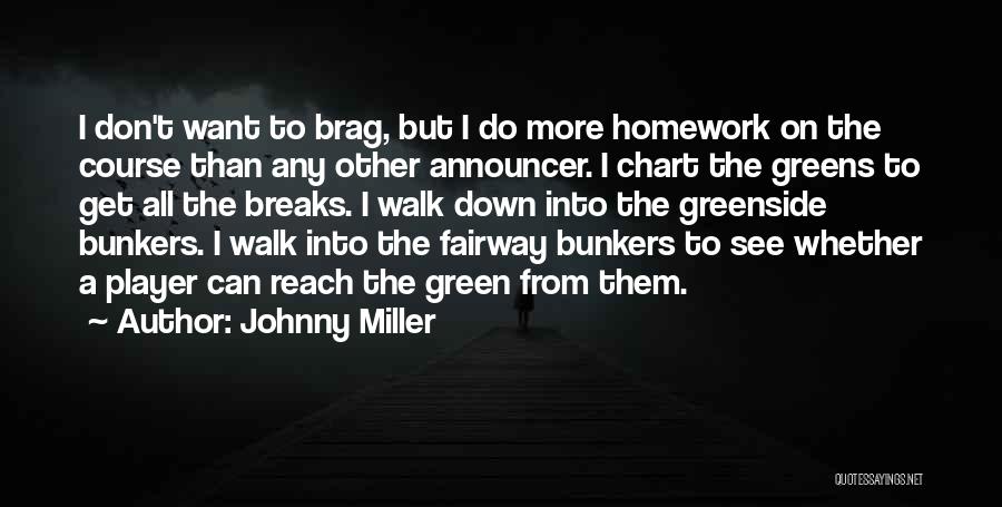 Don't Do Homework Quotes By Johnny Miller