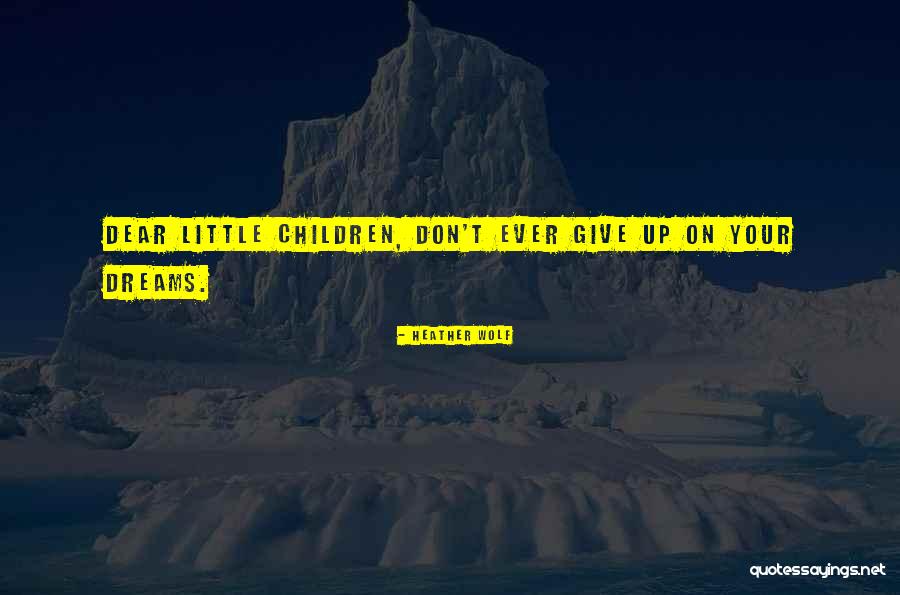 Don't Ever Give Up On Love Quotes By Heather Wolf Don't Ever Give Up On Love Quotes By Heather Wolf