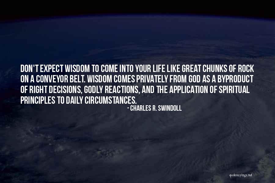 Don't Expect Quotes By Charles R. Swindoll