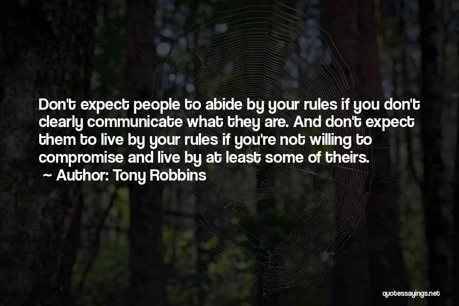 Don't Expect Quotes By Tony Robbins