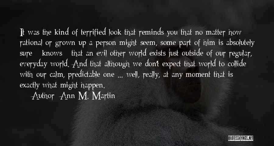 Don't Expect The World Quotes By Ann M. Martin