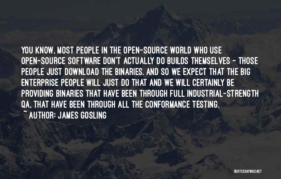 Don't Expect The World Quotes By James Gosling