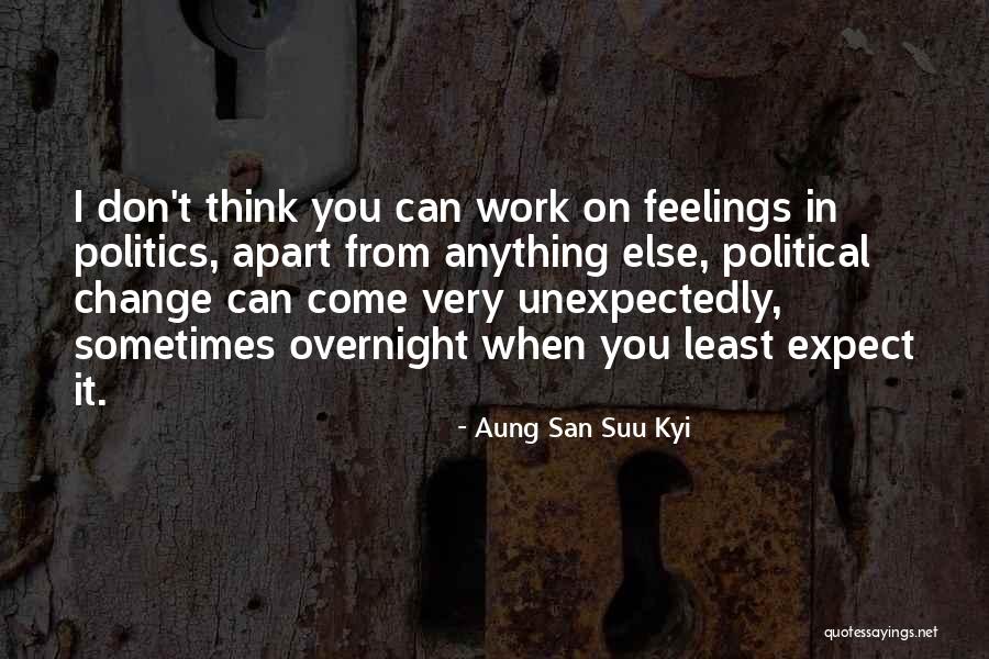 Don't Expect Things From Others Quotes By Aung San Suu Kyi