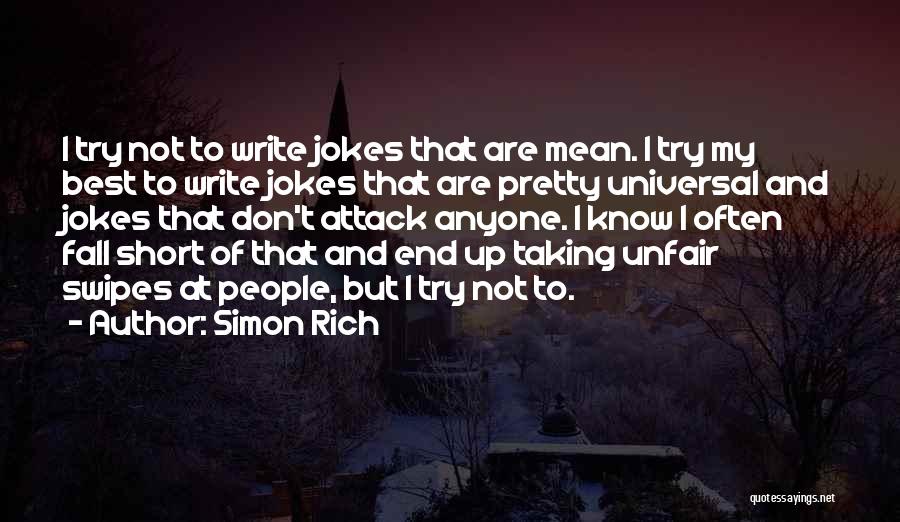 Don't Fall For Anyone Quotes By Simon Rich