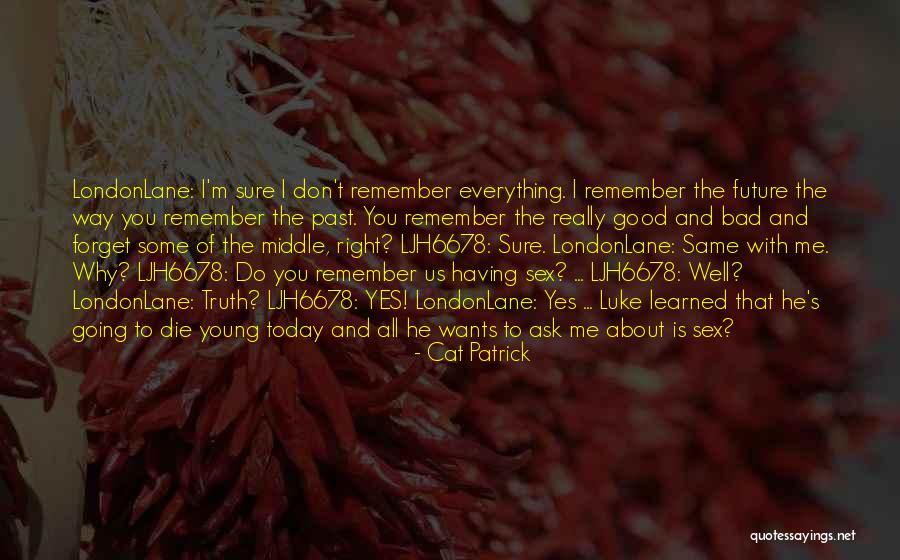 Don't Forget About Us Quotes By Cat Patrick Don't Forget About Us Quotes By Cat Patrick
