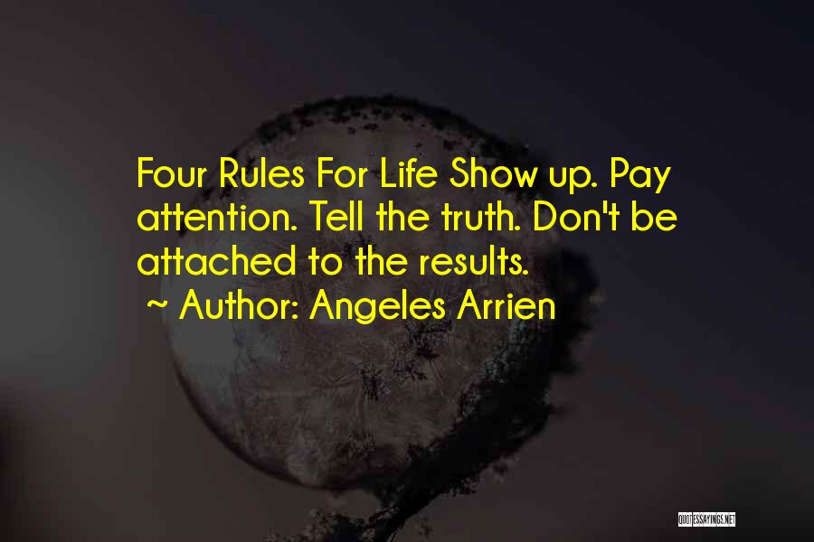 Don't Get Attached To Me Quotes By Angeles Arrien