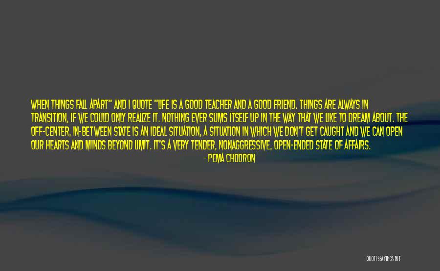 Don't Get Caught Up In Life Quotes By Pema Chodron