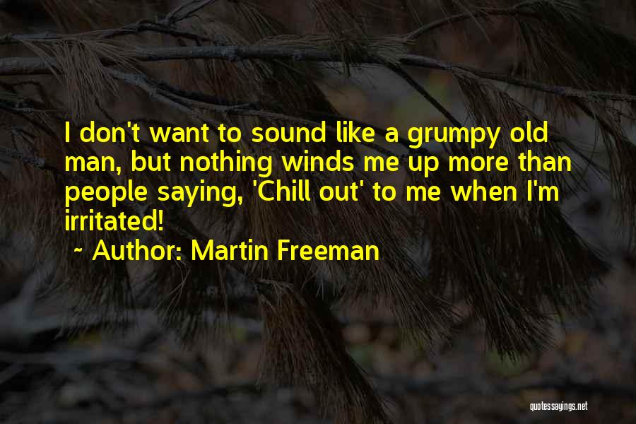 Don't Get Irritated Quotes By Martin Freeman