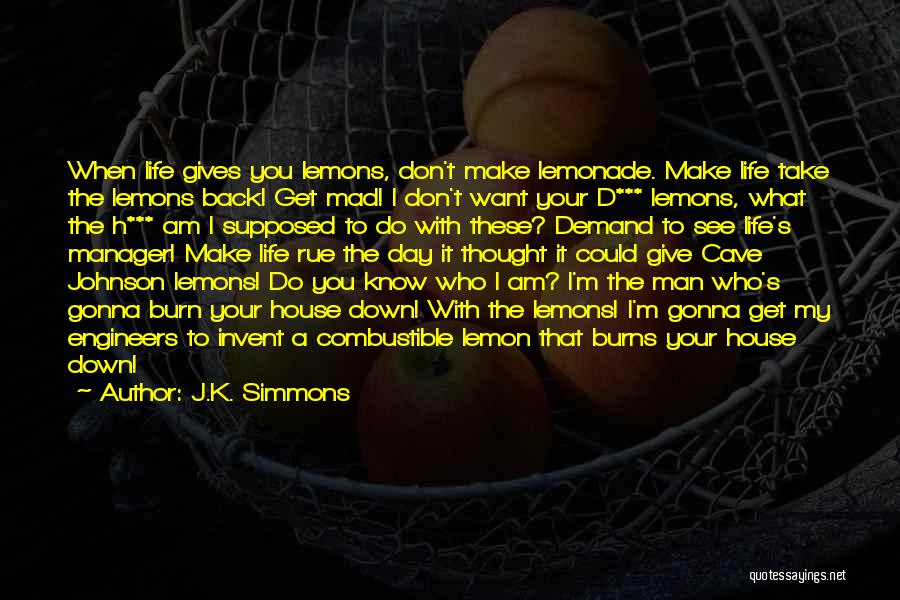 Don't Get Mad When You See Me Quotes By J.K. Simmons