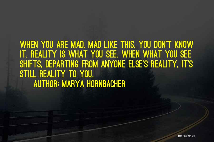 Don't Get Mad When You See Me Quotes By Marya Hornbacher
