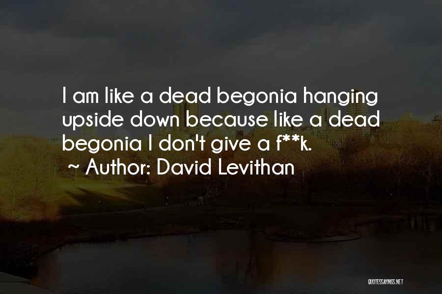 Don't Give A F Quotes By David Levithan