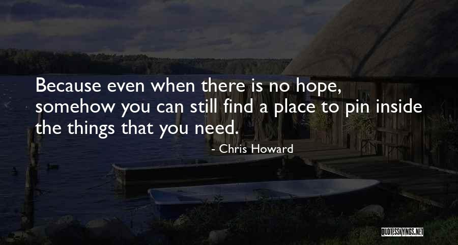 Don't Give Up Because Quotes By Chris Howard