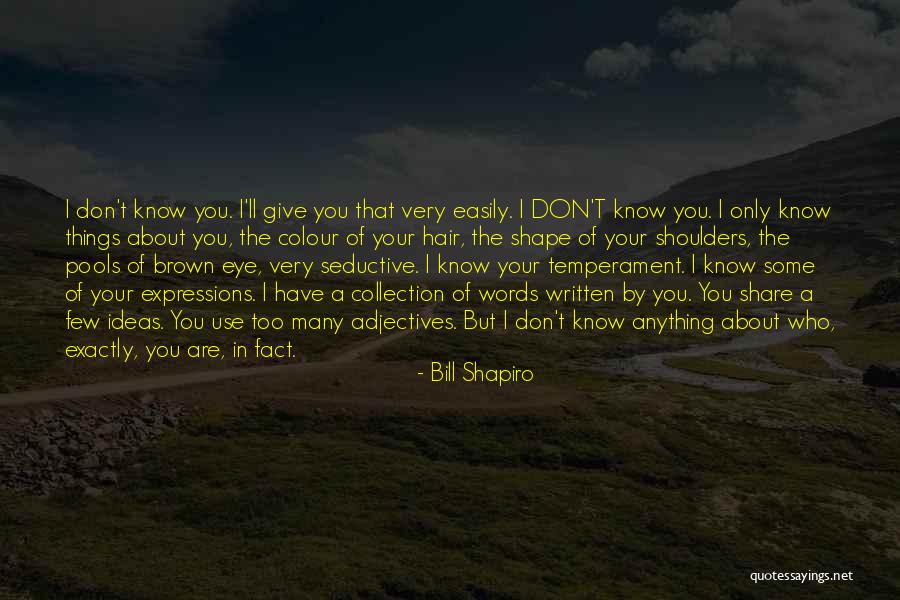 Don't Give Up Easily Quotes By Bill Shapiro