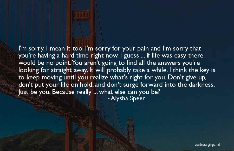 Don't Give Up Just Hold On Quotes By Alysha Speer Don't Give Up Just Hold On Quotes By Alysha Speer