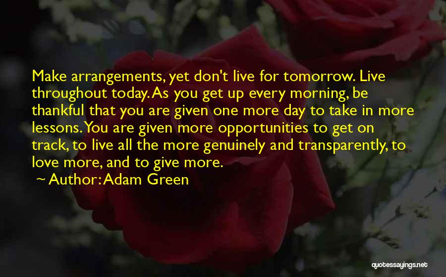 Don't Give Up On Love Quotes By Adam Green