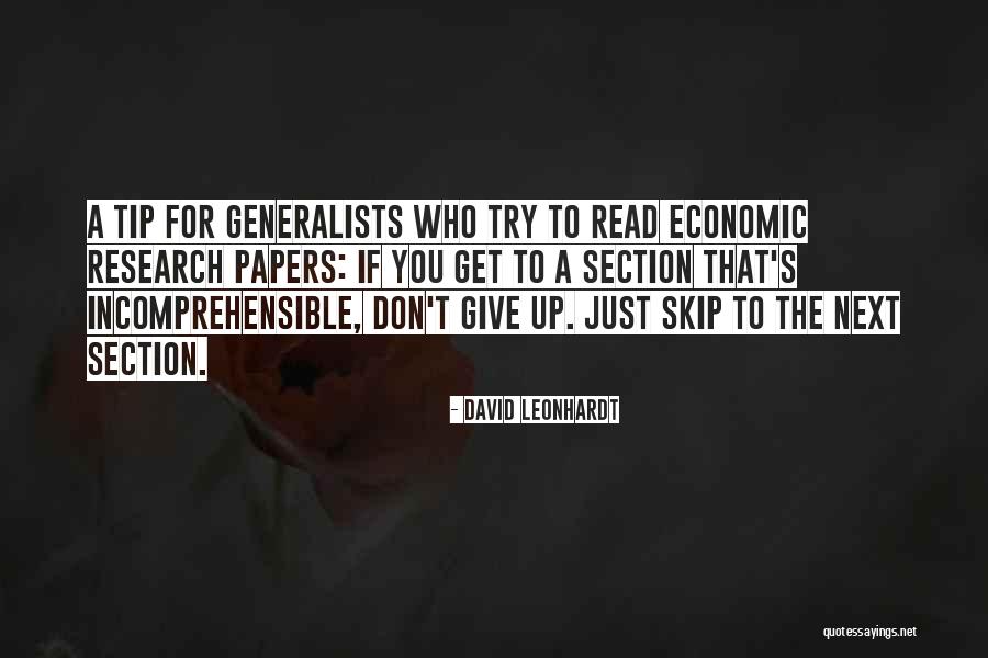 Dont Give Up On Us Quotes By David Leonhardt Dont Give Up On Us Quotes By David Leonhardt