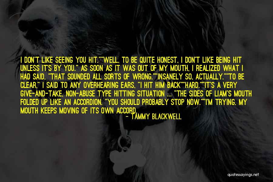 Don't Give Up Relationship Quotes By Tammy Blackwell