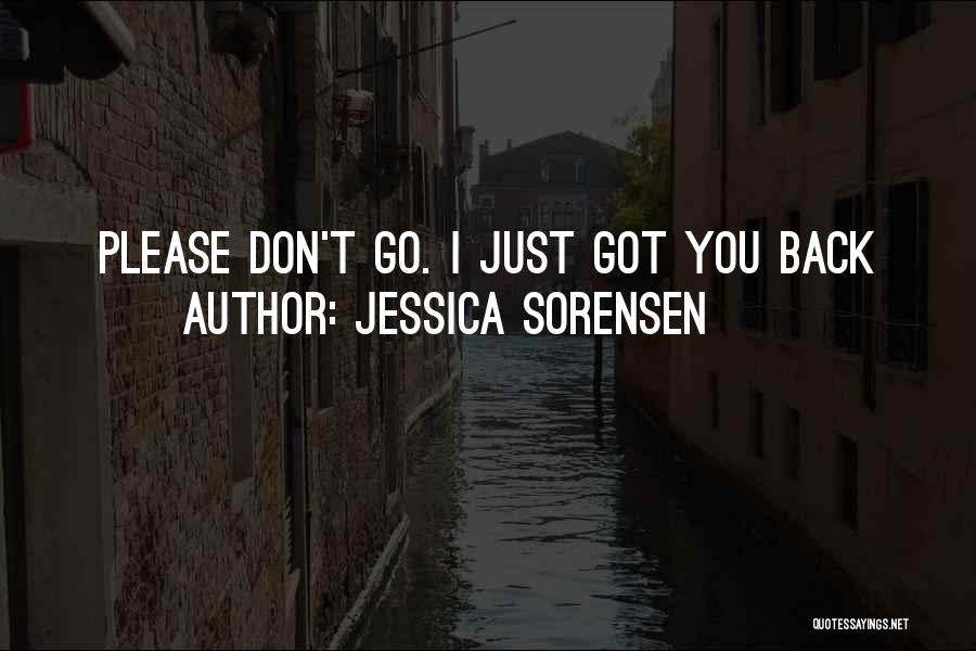Don't Go Back Quotes By Jessica Sorensen