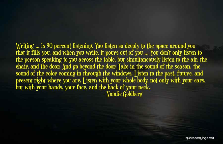 Don't Go Back To The Past Quotes By Natalie Goldberg Don't Go Back To The Past Quotes By Natalie Goldberg