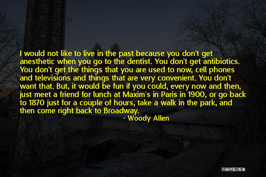 Don't Go Back To The Past Quotes By Woody Allen