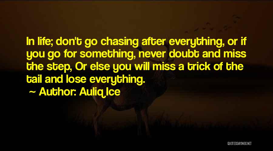 Don't Go Chasing Quotes By Auliq Ice