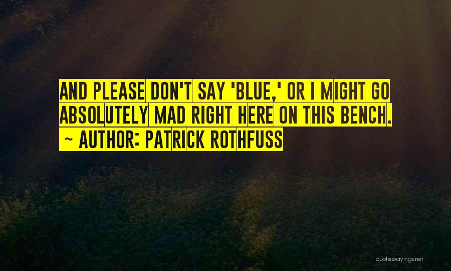 Don't Go Please Quotes By Patrick Rothfuss