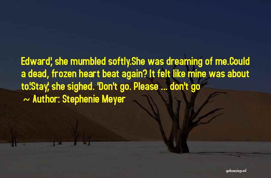 Don't Go Please Stay Quotes By Stephenie Meyer