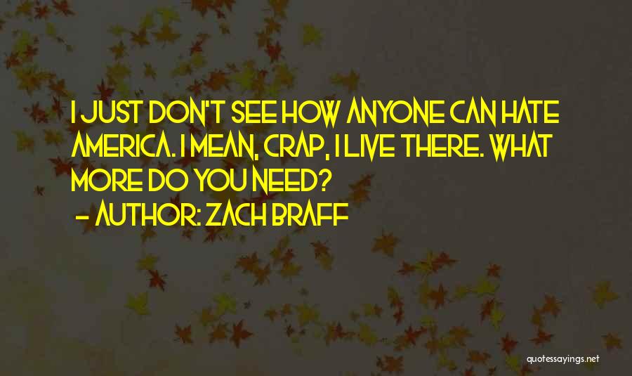 Don't Hate Anyone Quotes By Zach Braff